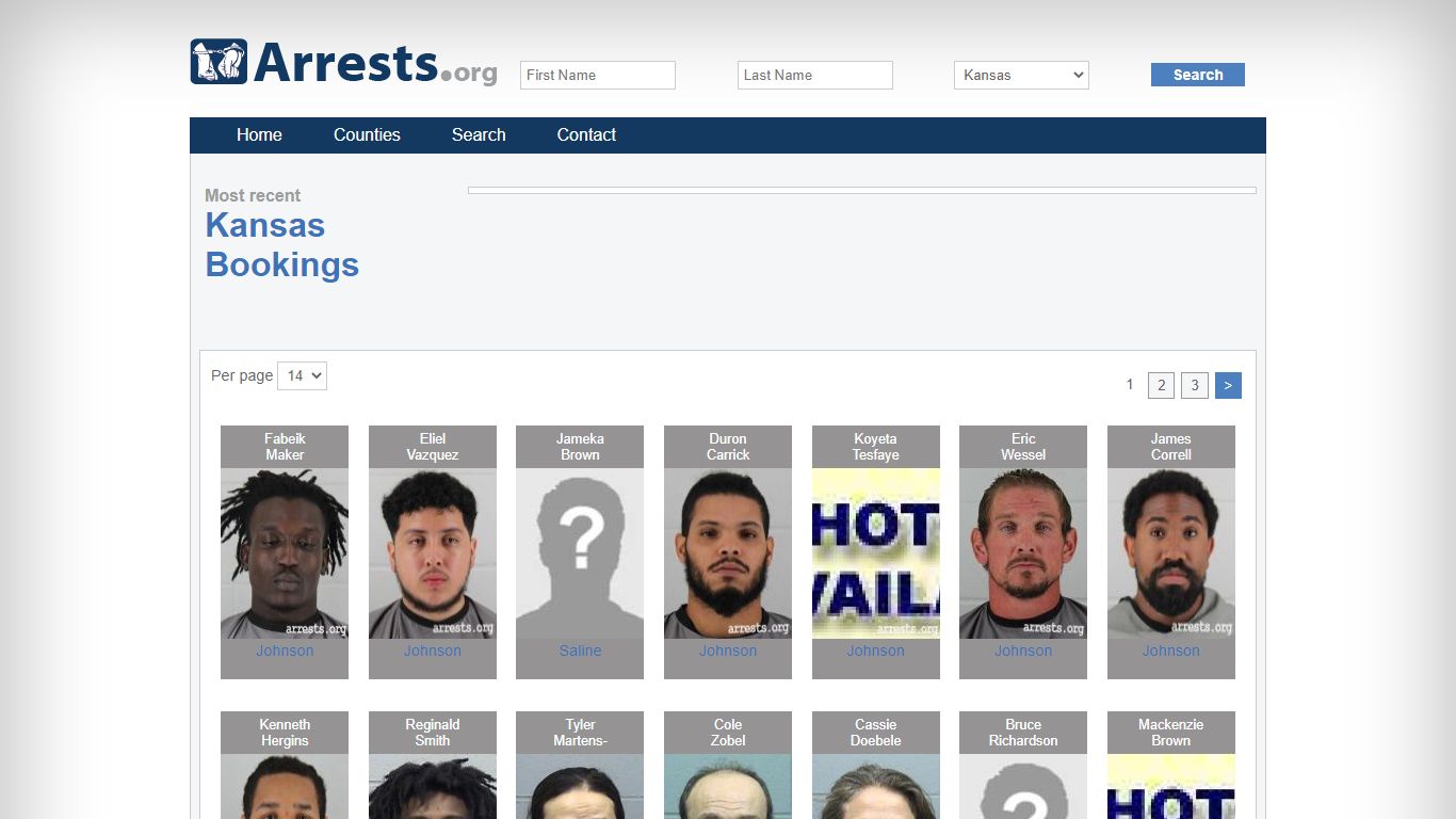 Kansas Arrests and Inmate Search